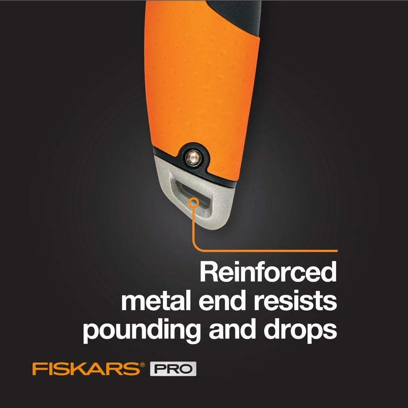 Fiskars سكين utility قابلة للطي قابلة للسحب، قاطع صناديق بشفرة كربون ماكس طويلة الأمد ونظام أمان مزدوج القفل، برتقالي/أسود - Image 4
