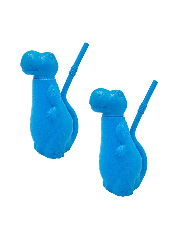 Brite Concepts Dinosaur Shaped Sippy Cup, Plastic, 6-Ounce, Colors Vary, 2-Pack - Image 1