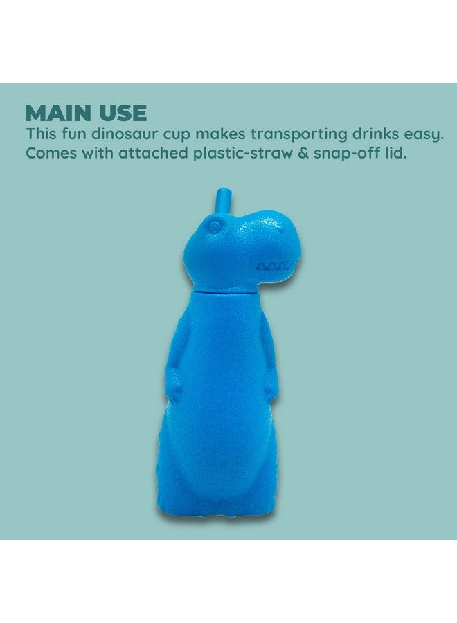 Brite Concepts Dinosaur Shaped Sippy Cup, Plastic, 6-Ounce, Colors Vary, 2-Pack - Image 3