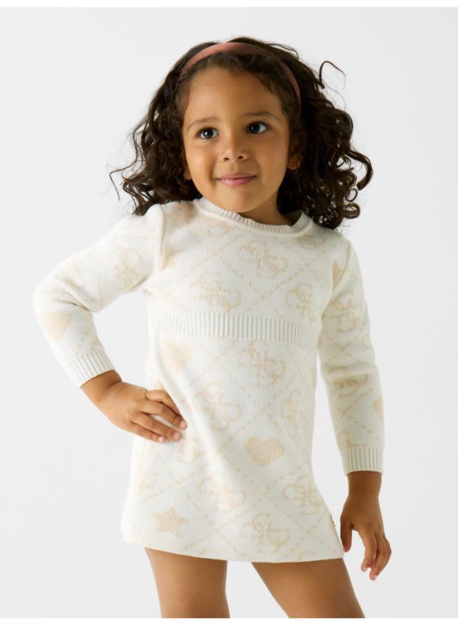 GUESS Kids 4G Wool Blend Dress Girls - Image 1