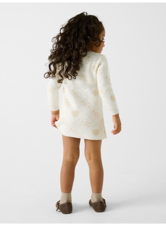 GUESS Kids 4G Wool Blend Dress Girls - Image 2