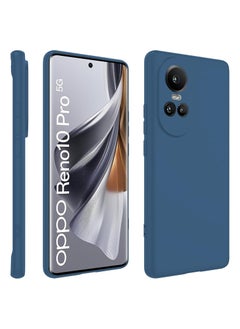 ماركة غير محددة جراب لهاتف OPPO Reno 10 / Reno 10 Pro غطاء سيليكون ناعم مقاوم للصدمات بلمسة نهائية غير لامعة وغطاء خلفي بطانة قماش داخلية مع جراب حماية للكاميرا لهاتف OPPO Reno 10 / Reno 10 Pro 5G  - Image 1