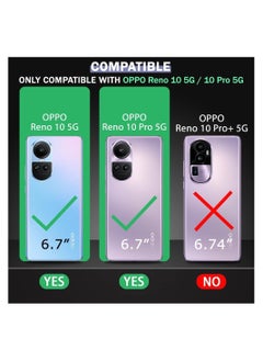 ماركة غير محددة جراب لهاتف OPPO Reno 10 / Reno 10 Pro غطاء سيليكون ناعم مقاوم للصدمات بلمسة نهائية غير لامعة وغطاء خلفي بطانة قماش داخلية مع جراب حماية للكاميرا لهاتف OPPO Reno 10 / Reno 10 Pro 5G  - Image 2