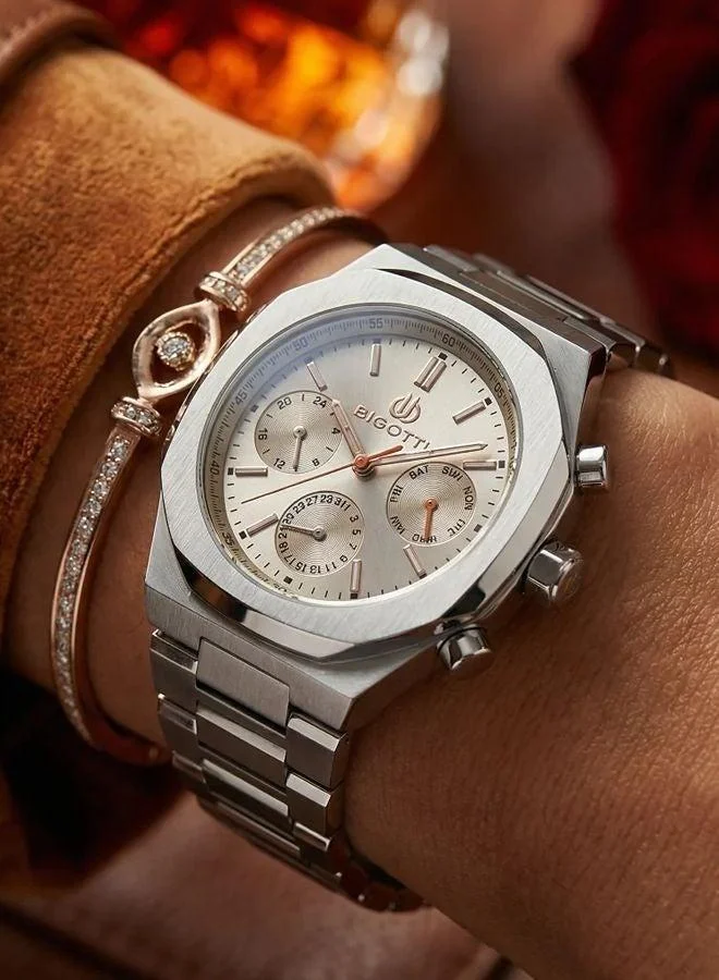 BIGOTTI Bigotti - Raffinato Women Watch | Stainless SteelBrass Case | Analog | Round Dial | Mineral Glass | Japanese Quartz | Water Resistant 50 Meters