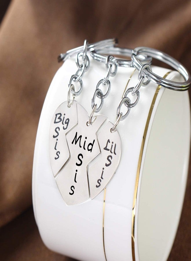 YEEQIN Sister Keychains - Matching Heart Keychain Set for Sisters - Christmas & Birthday Gifts (Style 02) - Image 5
