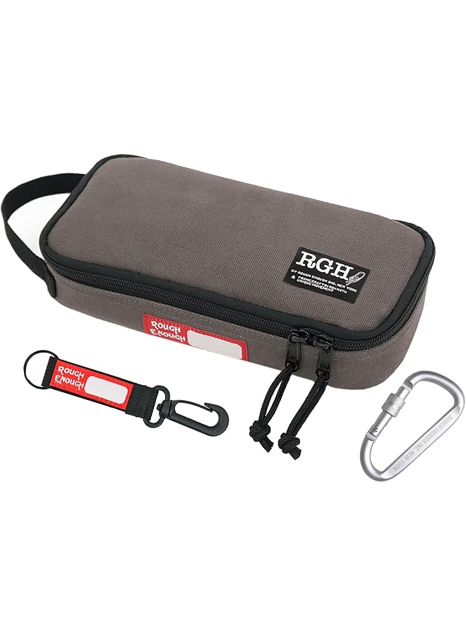 PROMASS Rough Enough Small Tool Pouch Bag Canvas Portable Tool Box Organizer Case with Zipper Handle for Motorcycle Bike 