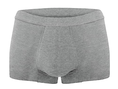 AIRCUTE Washable Absorbent Urinary Incontinence Underwear for Men, Soft Leak Proof Boxer Briefs for Bladder Leakage 60ML (X-Large, Gray) - Image 1