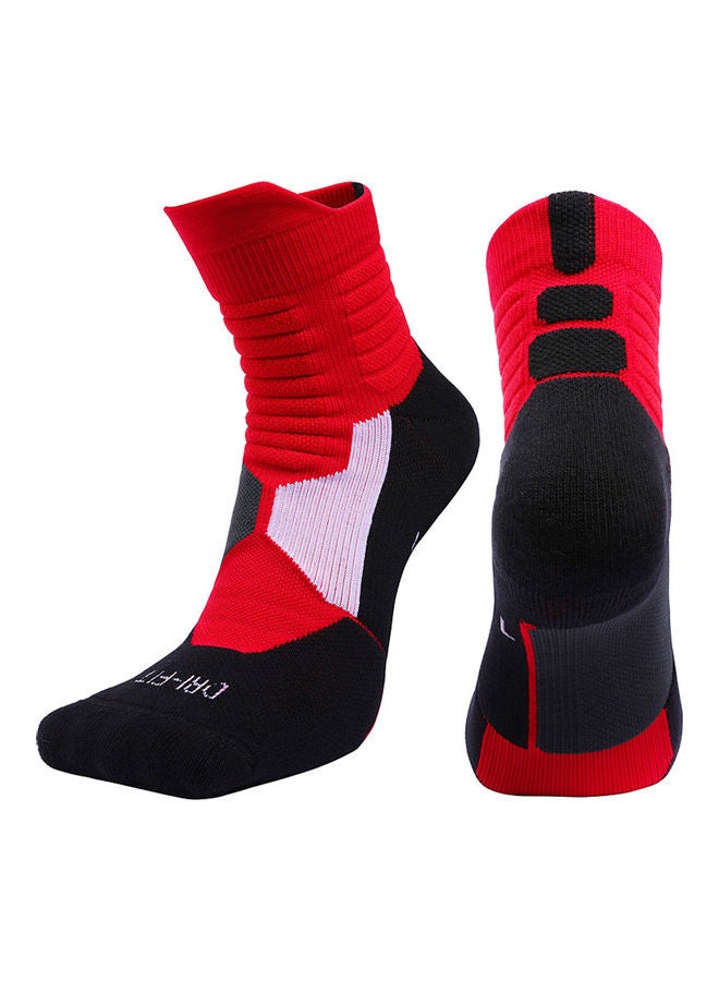 NIBEMINENT Unisex Professional Deodorant Mid-hose Basketball Sports Socks Stockings 25*25*25cm - Image 1