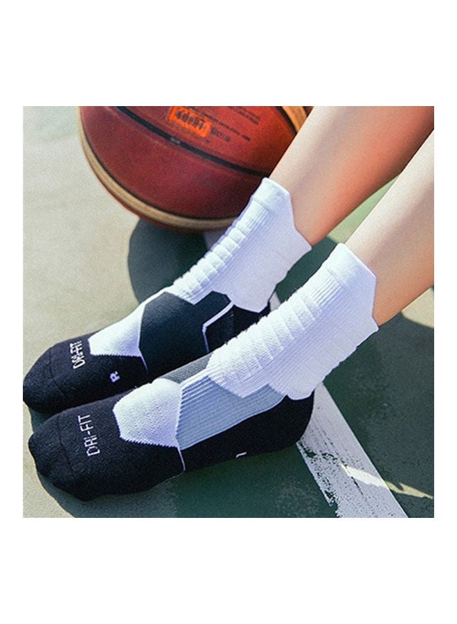 NIBEMINENT Unisex Professional Deodorant Mid-hose Basketball Sports Socks Stockings 25*25*25cm - Image 3