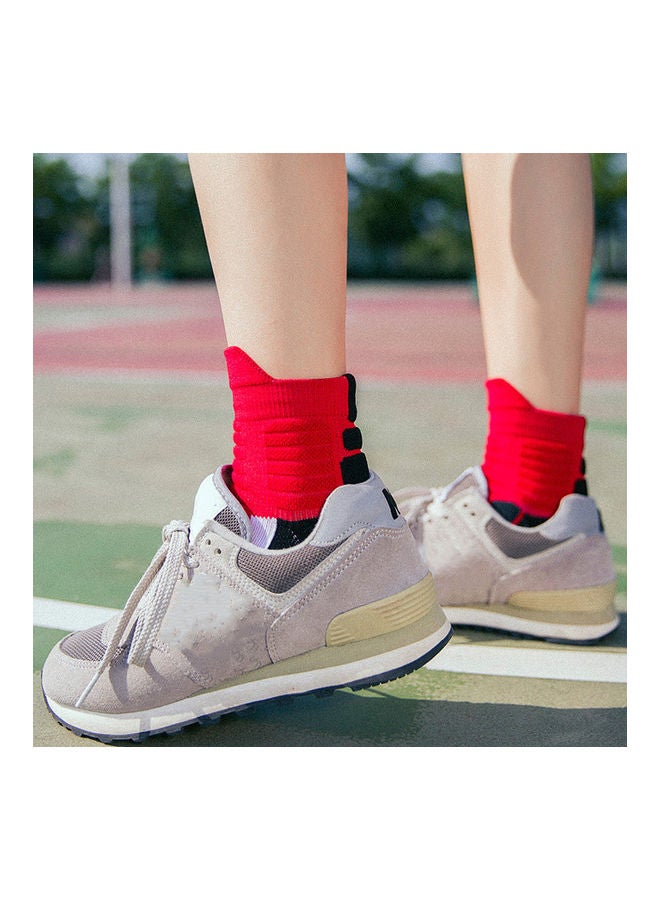 NIBEMINENT Unisex Professional Deodorant Mid-hose Basketball Sports Socks Stockings 25*25*25cm - Image 2