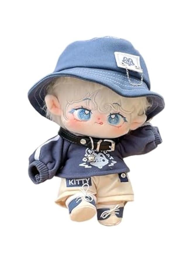 Plush Doll, 20cm Cute Cotton with Skeleton, Anime Soft Stuffed Dress Up Boy Doll with Clothes for Birthday Gift(MiJia-B)  - Image 1