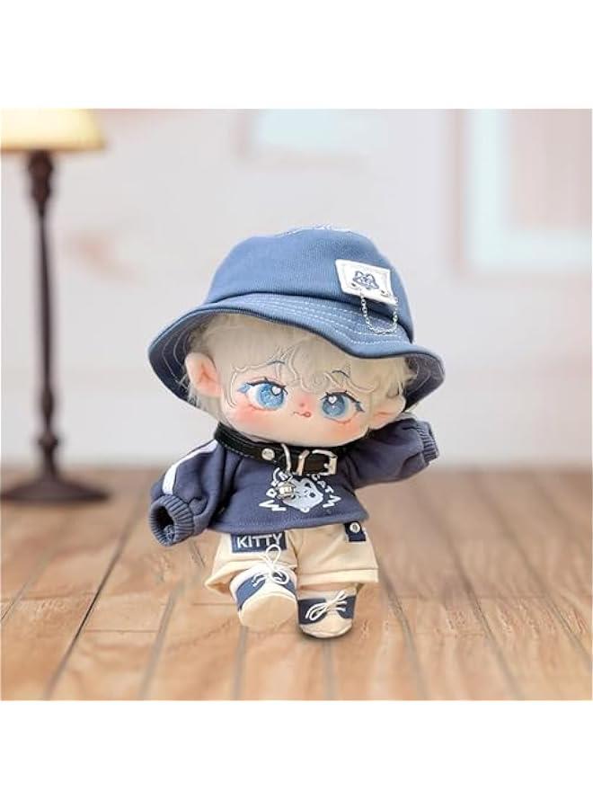 Plush Doll, 20cm Cute Cotton with Skeleton, Anime Soft Stuffed Dress Up Boy Doll with Clothes for Birthday Gift(MiJia-B)  - Image 4