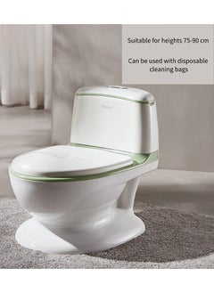 Babycare Babycare - Kids' Training Toilet, Winter Green, BPA-Free, Non-Toxic, Comfortable Seat, Easy to Clean, Secure Fit, Slip-Resistant Base, Ergonomic Design, Lightweight, Durable, Portable, Toddler Potty Chair, Toilet Trainer, Safe for Kids, Ideal for Home and Travel Use  - Image 3
