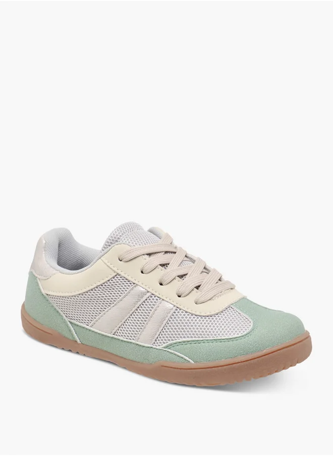 ميسي الصغيرة Girls Panelled Lace-Up Sneakers