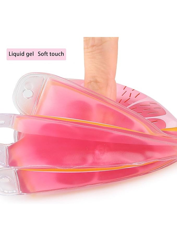 HUICHENDA Gel Eye Mask Relieves Eye Fatigue, Suitable for Puffy Eyes, Cold and Hot Double Application, Reusable, Lovely Fruit Ice Eye Mask Sleep Eye Mask, Soft and Non-Toxic (Four Pack) - Image 2