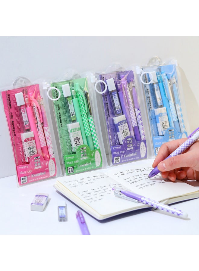 BX Gel Pen High Color Value Press Test Special 2b Card-coated Pencil Suit Black Girl Heart Pen For Students - Image 2