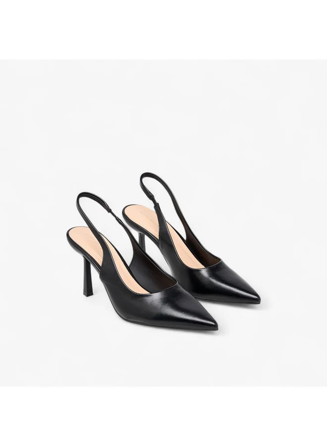 فلورا بيلا من شو إكسبرس Women Solid Slingback Shoes with Stiletto Heels