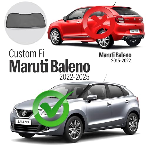Autofact Dicky Curtain for Maruti Baleno (2022 to 2025) | Custom Fit Rear Windshield Sunshade | UV & Heat Protection | Foldable Mesh | Privacy & Cooling Car Accessory - Image 3