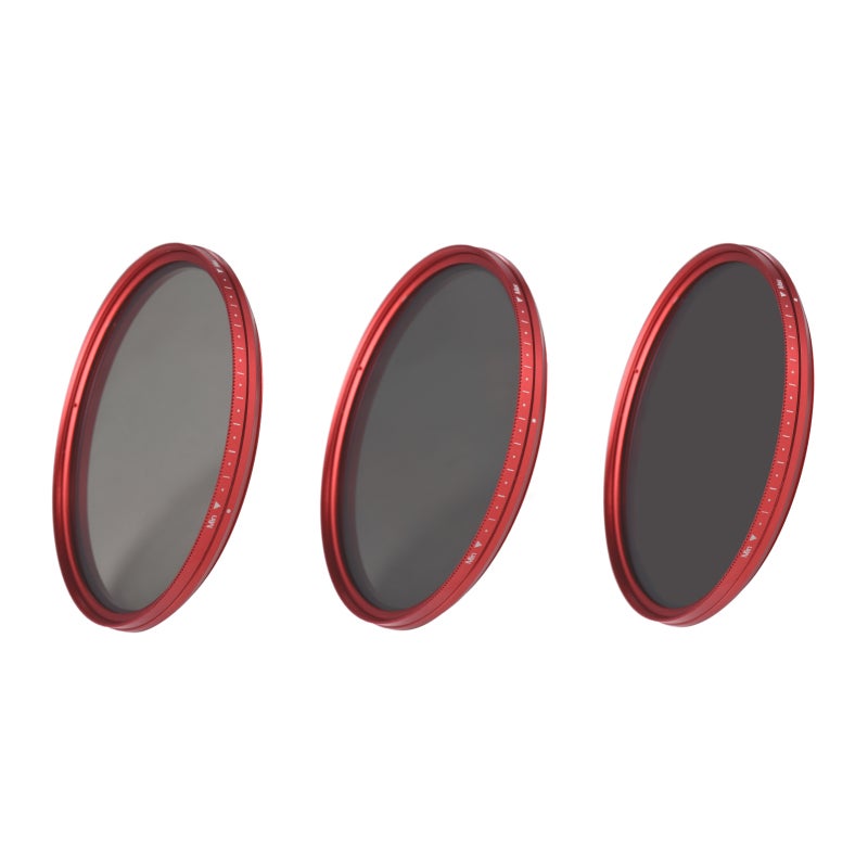 Fotga 58mm ND Fader 82mm Red Aluminum Alloy Frame Neutral Density Filter - Professional Optical Glass 9 Stops Adjustable ND2 to ND400 for Waterfalls Clouds Fast Moving Subjects - Image 5
