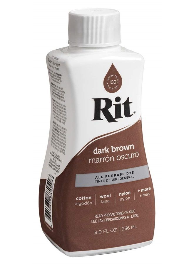RIT صبغة سائلة لجميع الأغراض، بني داكن
