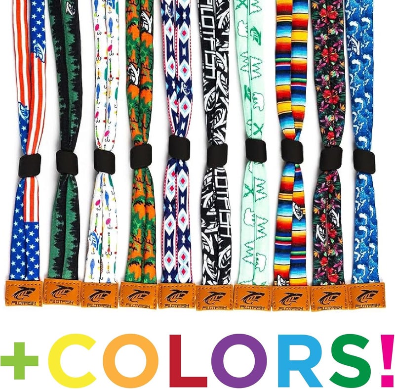 Pilotfish Premium Cotton Eyewear Retainer Sunglass Strap - Multiple Design Options - Soft & Durable Sunglass Holder - Image 4