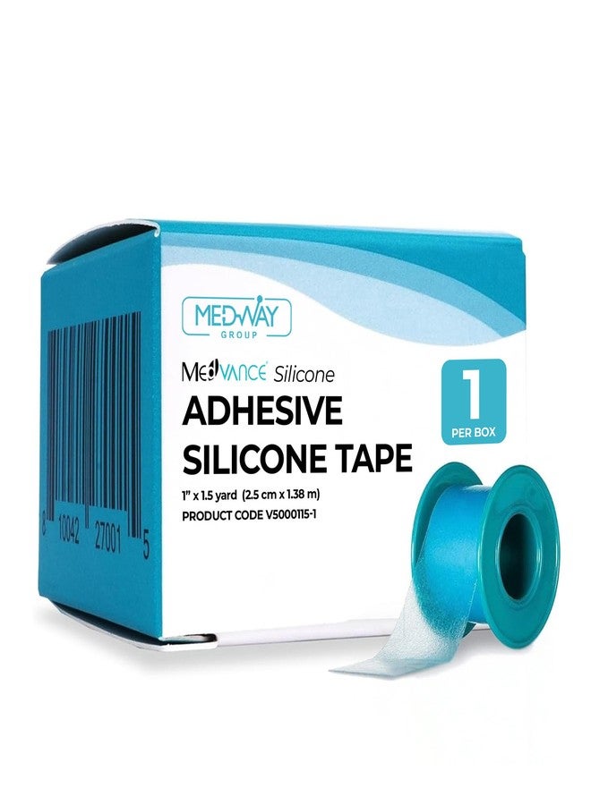 Medvance Soft Silicone Tape with Perforation for Easy Cut Size - 1" Width (1 Pack, 1.5 Yards) - Image 1