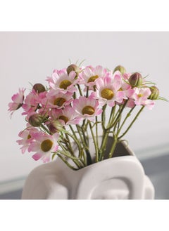 DANUBE HOME Bloomvogue Artificial Dahlia Fake Flowers Real Touch Bouquet for Wedding Party Garden Shop Home Table Centerpiece Decoration  46Cm Yellow  - Image 2
