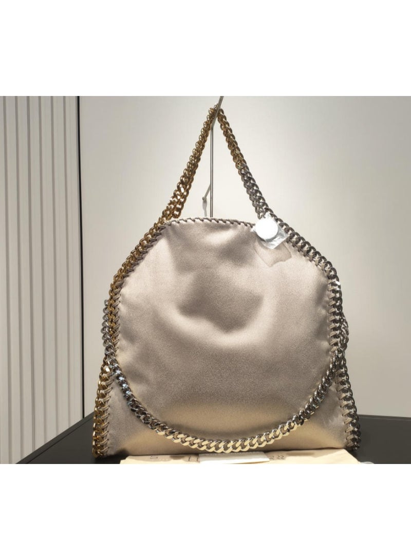 stella falabella chain Fold-Over LARGE size tote bag - Image 1