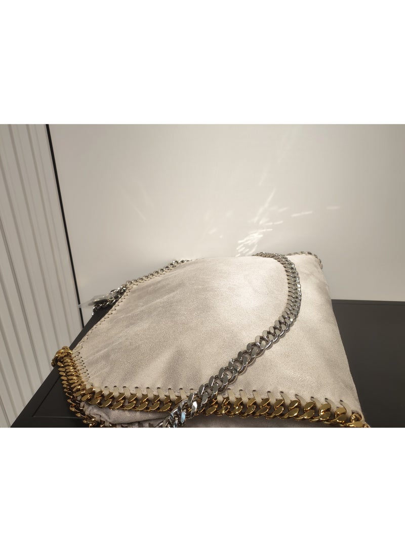 stella falabella chain Fold-Over LARGE size tote bag - Image 4