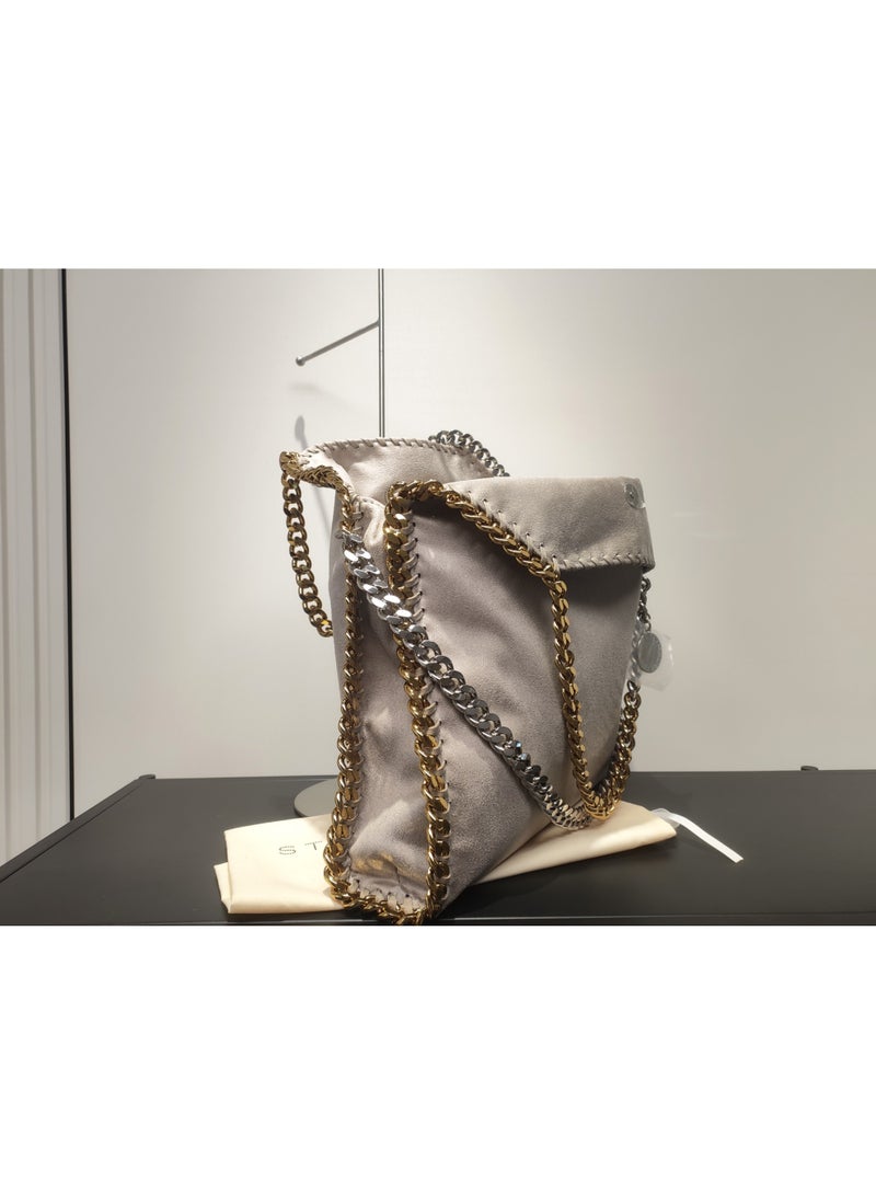 stella falabella chain Fold-Over LARGE size tote bag - Image 2