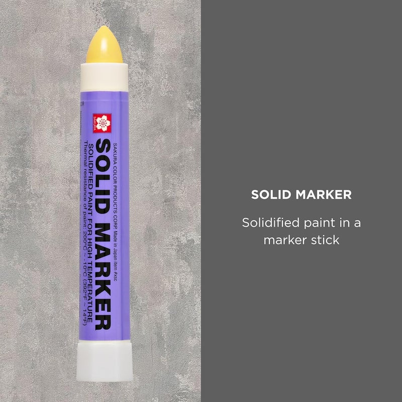 SAKURA SOLID MARKER Sakura Solidified Paint Solid Marker, 14 to 392 Degrees F, Yellow, 46588 - Image 2