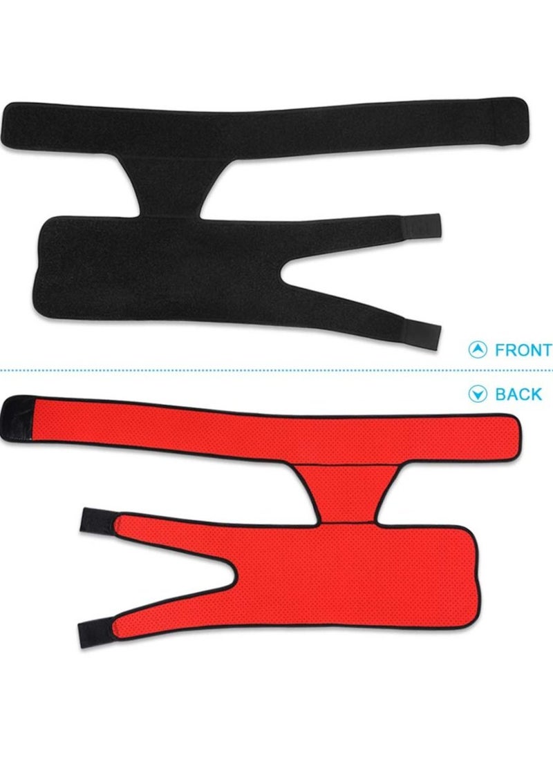 Y&D - Groin Wrap Black Adjustable Support, for Hip Brace Thigh Support Pain Relief Strain Neoprene - Image 1