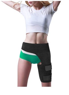 Y&D Groin Wrap Black Adjustable Support, for Hip Brace Thigh Support Pain Relief Strain Neoprene  - Image 3