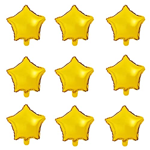 MOWO Star-shaped Balloon,10" Gold Foil Balloon Mylar Balloon,Pack of 50 - Image 4