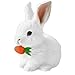 Nenrte Bunny Realistic Bunny Realistic Bunny Toy Easter Bunny Toy 2026 New BunnyToys Educational Interactive Toys Can Walk and Talk Hopping Realistic Toy for Kidswith Carrot - Image 3