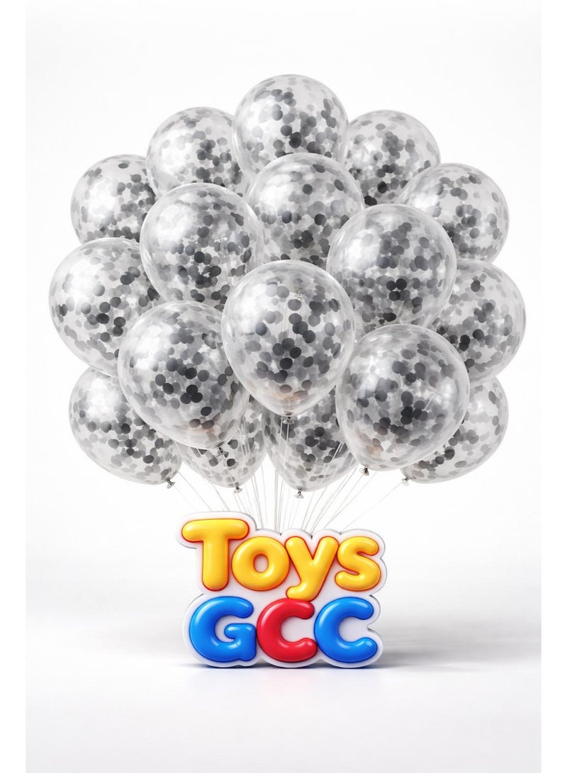 Toys GCC Sequin Balloons for Party, Wedding, Birthday & Valentine’s Day | 20pcs Colorful Shiny Balloons | Premium Thickened Latex, Balloon Arch, Table Centerpiece & Backdrop - Image 2