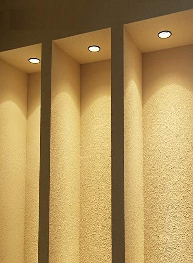 D'Mak 3W LED Ceiling Cob Spot Light, Warm White, Round, Pack of 10 - Image 5