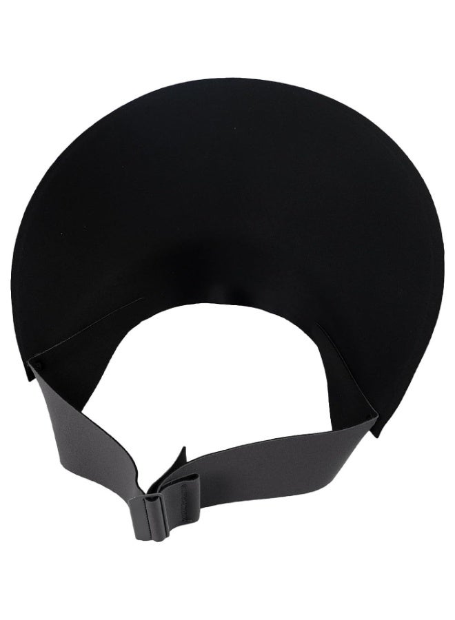 BreeJooy Women Wide Brimmed Non-Trace Ponytail Sunscreen Visor, Foldable Beach Sun Hat with UV Protection for Women Young Girls - Image 4