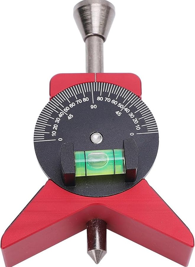 Magnetic Pipe Center Finder Y Shaped Marker With Adjustable Scale Bubble Level Protractor 2 75 Inch Stainless Steel Layout Tool - Image 5