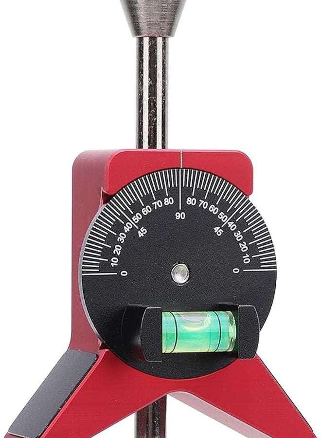 Magnetic Pipe Center Finder Y Shaped Marker With Adjustable Scale Bubble Level Protractor 2 75 Inch Stainless Steel Layout Tool - Image 4