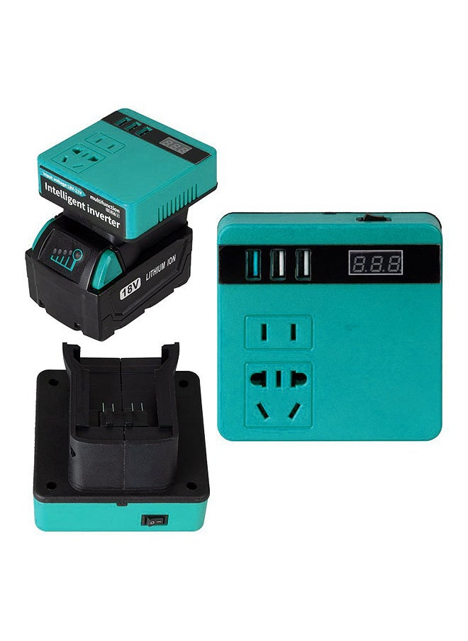 Generic 120W Lithium Battery Inverter Multifunction Lithium Tools Battery Inverter 21V to 220VAC Inverter Dual-engine Intelligent Multiple Protections Inverter  - Image 4