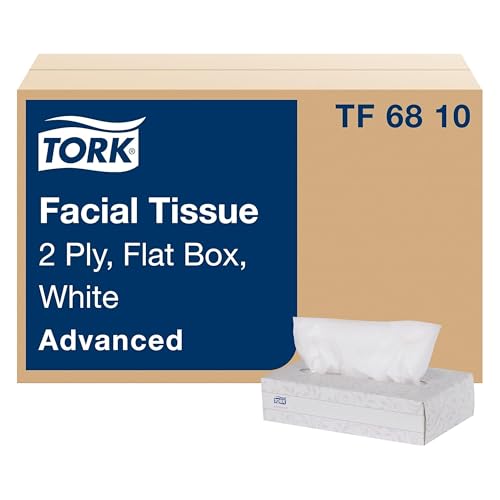 Tork Advanced Facial Tissue White Soft Gentle 2Ply F1 Dispenser Compatible 30 Boxes x 100 Tissues TF6810 - Image 2