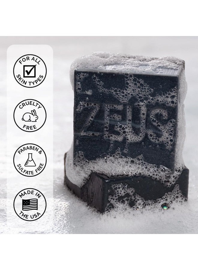 زيوس صابون شامبو اللحية بالزيوت الطبيعية، صابون مرطب للوجه واللحية بمكونات طبيعية عالية الجودة (3.5 أونصة) (روم الفانيليا) - Image 4