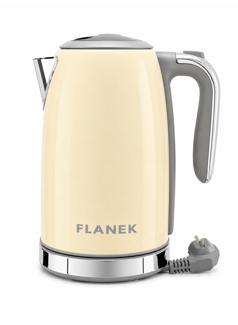 Healthy 1.7L electric kettle, 2200W borosilicate glass tea kettle with food-safe materials, automatic shut-off and boil-dry protection, cordless rapid boiling kettle, BPA free - Image 1