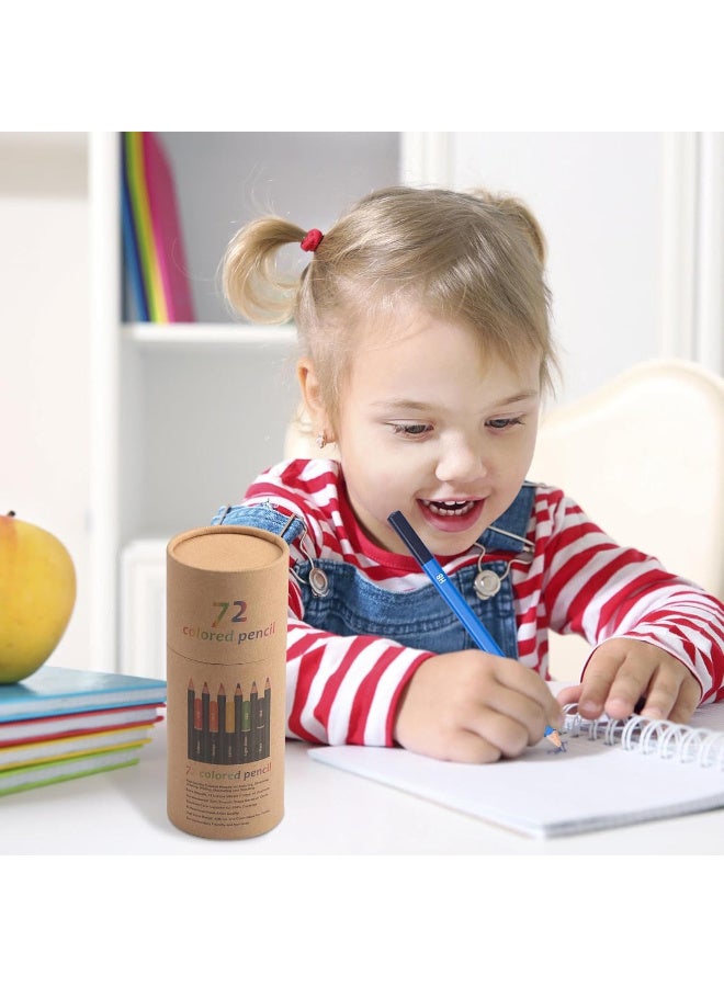 Soft Core Artist Pen, Artists Core Pencils Vibrant Colors, Colored Pencil 72 Colors, Professional Colored Pencils, Artists Colored Pen Set, Easy to Use, Portable for Sketching Mixing - Image 5