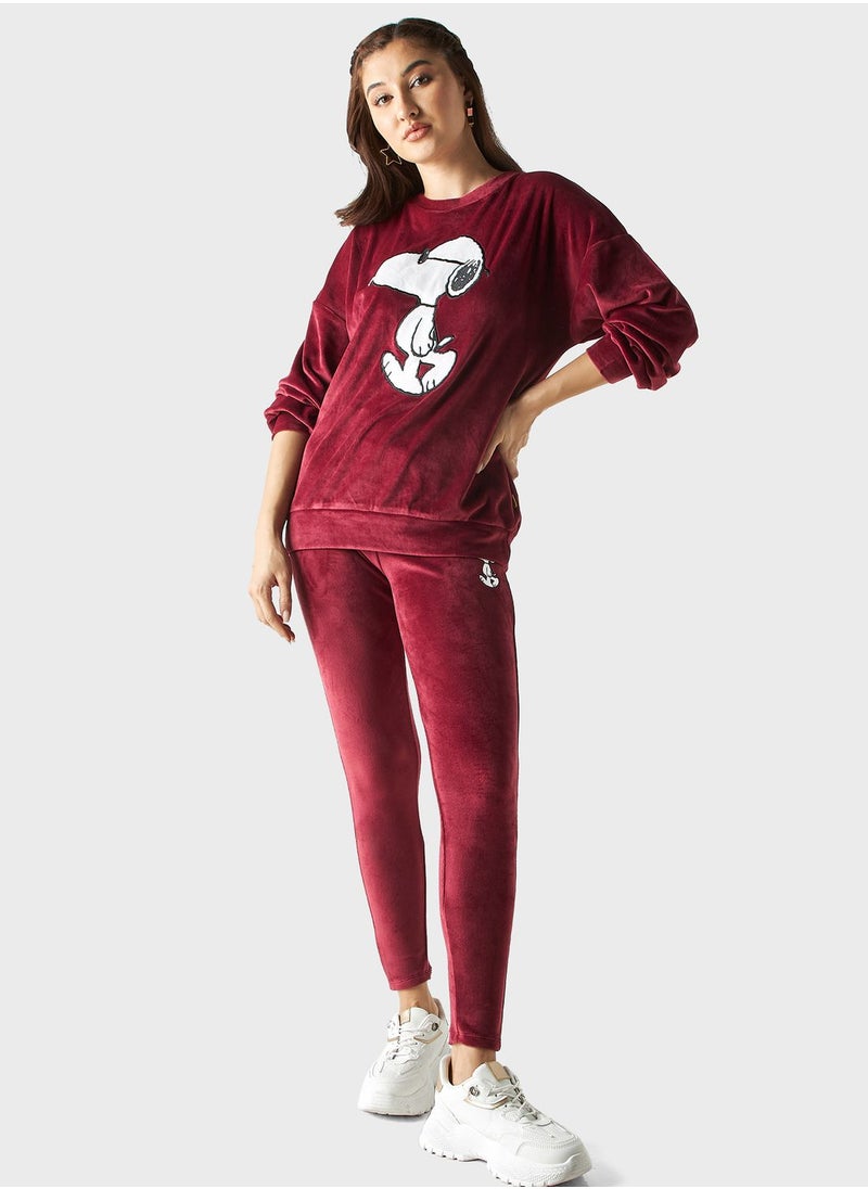 SP Characters - Printed Crew Neck Sweatshirt - Image 1