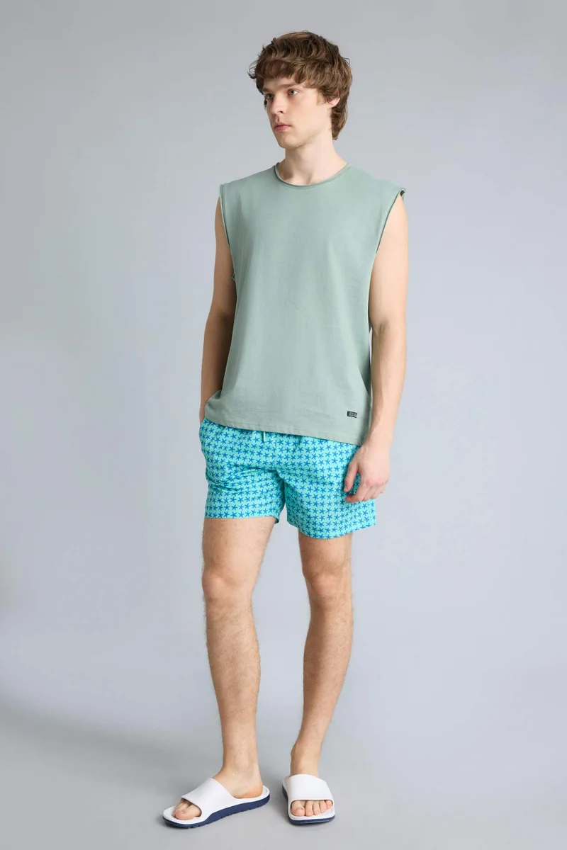 Defacto  Printed Swim Shorts for Men | Best Price UAE