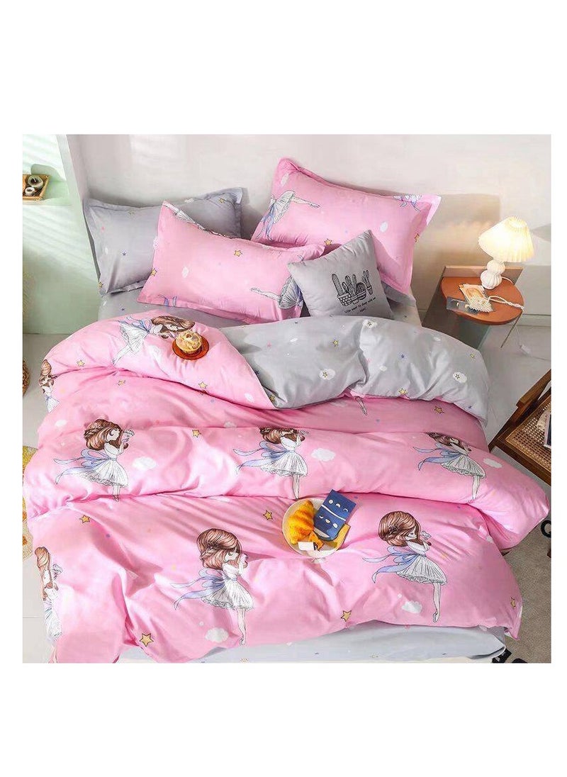 Generic 4 - Pieces Single Size Comforter set 160x210cm , fitted sheets size (120x200)+30cm Cotton and polyester Modern kids comforter 
