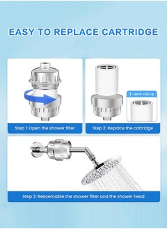 Sweet Life Shower Head Filter for Hard Water 20 Stage, High Output Water Softener to Remove Chlorine and Fluoride, Soft Water Filtered with Vitamin A С E Purifying Softening Aqua  - Image 5