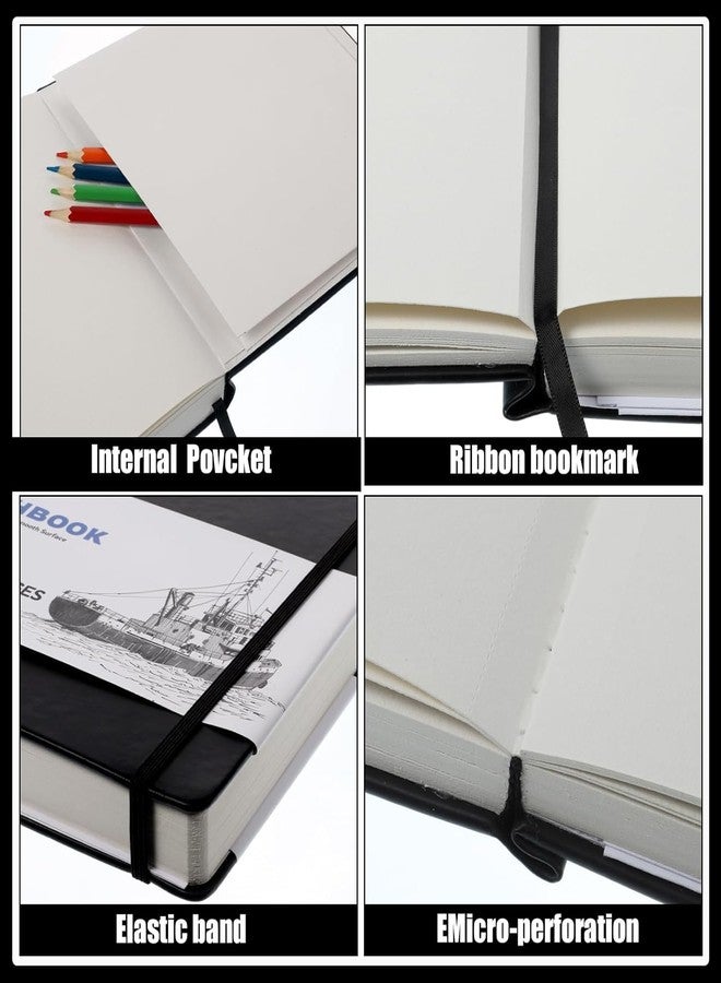 Prudiut Hardcover Sketch Book, 110lb/180GSM Sketchbook for Drawing Painting, 160 Pages/80 Sheets Square Sketch Pad, 8×8 in Drawing Book Art Supplies for Teens, Adults, Artists - Image 4